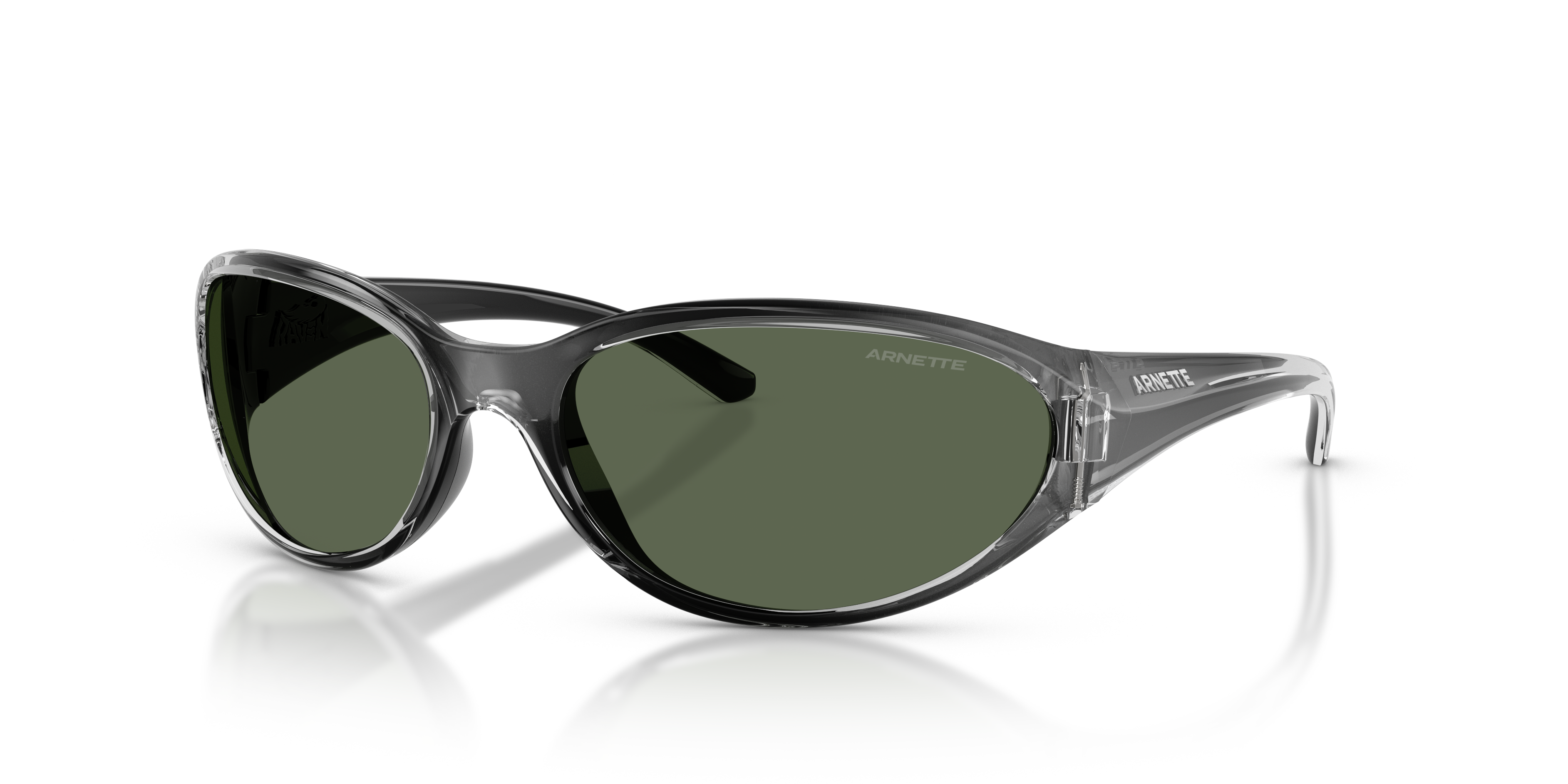 Raven Sunglasses in Dark Green | Arnette®