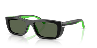 Black/Gekko Green Rubber