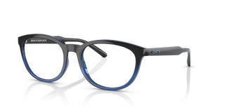 Transparent Blue Gradient Black