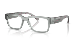 Matte Transparent Grey/Pink Splatter